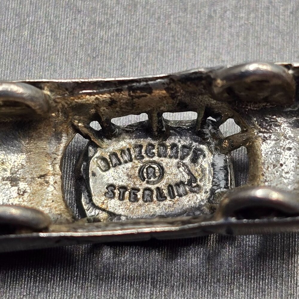 VTG Danecraft Sterling Silver Car Charm 1 1/8" Figural Automobile Pendant 50s - Picture 6 of 9